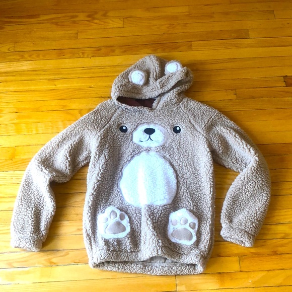 Urban Planet Other - Sherpa Bear Sweater, Size L, Brown